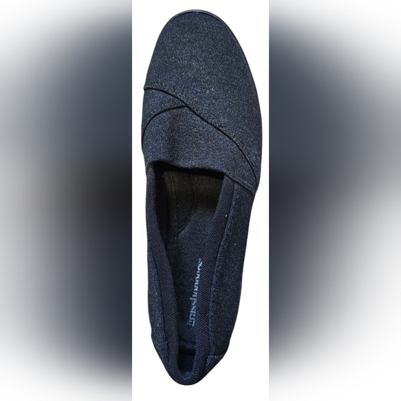 Grasshoppers Women's Black/Charcoal Canvas Slip-On Shoes, Size 7½ - Picture 4 of 7